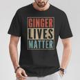 Ginger Lives Matter Retro Colours Redhead T-Shirt Lustige Geschenke