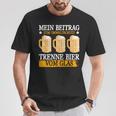 Mein Beitrag Zum Umweltschutz Trenne Bierom Glas T-Shirt Lustige Geschenke