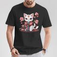 Gatto Ninja Samurai Maglietta Regalos divertidos