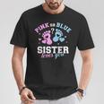 Gender Reveal Sister T-Shirt Lustige Geschenke