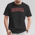 Georgia Ga Vintage Athletic Red Sports 80S 90S Style T-Shirt Personalized Gifts