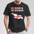 Georgian Georgian Map Flag T-Shirt Lustige Geschenke