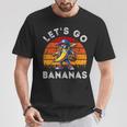 Lets Go Bananas Banana Playing Baseball Baseball Player Fun T-Shirt Unique Gifts
