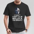 Greek Proud Malaka Greek Spartan Helmet T-Shirt Lustige Geschenke