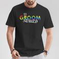 Groom Squad Regenbogen-Flagge Pride Lgbtq Hochzeit Party Stolz T-Shirt Lustige Geschenke