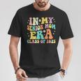 Groovy In My Senior Mom Era Class Of 2025 Senior Mom 2025 T-Shirt Personalized Gifts