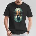 Guitar Lake Shadow Guitar Musician T-Shirt Personalized Gifts