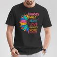 Harris Walz Peace Love Equality Hope Diversity T-Shirt Unique Gifts