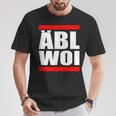 Hessisch Äbl Woi Apfelwein Äppler Oder Bembel T-Shirt Lustige Geschenke