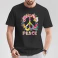 Hippie Symbole De Paix Fleur Colorée Idée Cadeau Enfant T-Shirt Cadeaux drôles