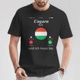 With Hungary Ruft Und Ich Muss Los Hungary Flag T-Shirt Lustige Geschenke