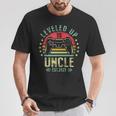 Ich Bin Auf Onkel 2025 Hochgelevelt Und Wurde Zum Uncle Level Freigaltet T-Shirt Lustige Geschenke