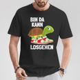 Ich Bin Da Kann Losgehen Schildkröte Sneakers Zu Lät Kommen T-Shirt Lustige Geschenke