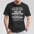 Ich Bin Ein Stolzer Chefonerdammt Tollen Mitarbeitern T-Shirt Lustige Geschenke