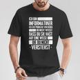 Ich Bin Informatiker Nerd Programmer Slogan T-Shirt Lustige Geschenke