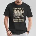 Ich Bin Nicht 58 Ich Bin 18 Mit 40 Jahren Geburtstag Lustig Mai 1966 T-Shirt Lustige Geschenke