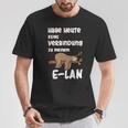 Ich Habe Heute Keine Connection Zu Meiner E-Lan Sloth I Have No Connection T-Shirt Lustige Geschenke