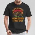 Ich Liebe Das Geräusch Wenn Keiner Etwas Sagt Berge Baume T-Shirt Lustige Geschenke