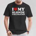 Ich Liebe Meine Blonde Freund T-Shirt Lustige Geschenke