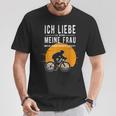 Ich Liebe Meine Frau Wenn Sie Mich Radfahren Lässt Lässt T-Shirt Lustige Geschenke