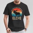 Ich Mag Halt Einfach Moose Animal Slogan Elk T-Shirt Lustige Geschenke