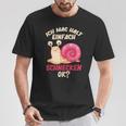 Ich Mag Halt Einfach Schnecken Ok Snail T-Shirt Lustige Geschenke