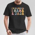 I'm Bilingual Ihaha And Jaja Spanish Teacher Maestra Latina T-Shirt Personalized Gifts