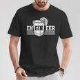 Ingegnere Gin Alcool Professione Ingegneria Regalo Maglietta Regalos divertidos