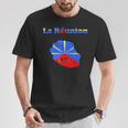 Isla De La Reunión Departamento 974 Bandera De Mapa De Antillas Camiseta unisex Regalos divertidos