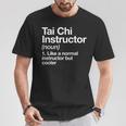 Istruttore Di Tai Chi Definition Arti Marziali Maglietta Regalos divertidos