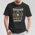 It's A Batterman Thing You Wouldn't Understand Personalized Last Name Batterman Family Crest Coat Of Arm T-Shirt Personalized Gifts