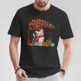 It's Fall Y'all Cat Leaf Fall Tree Hello Autumn Thanksgiving T-Shirt Personalized Gifts