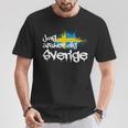 Jag Älsker Dig Sverige Sweden Holiday And Camping T-Shirt Lustige Geschenke