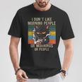 Je Déteste Les Gens Du Matin Et Les Gens Du Matin Et Le Chat T-Shirt Cadeaux drôles