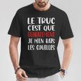 Je M'en Bats Couilles Cadeau Drôle Hommes T-Shirt Cadeaux drôles