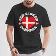 Jeg Elsker Danmark Or I Love Denmark For Denmark Day T-Shirt Lustige Geschenke