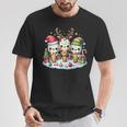 Jolie Glace De Noël Père Noël Renne Elfe Pour S Hommes Enfants T-Shirt Cadeaux drôles