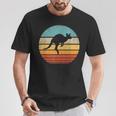 Kangaroo Retrointage 60S 70S Sunset Mammal T-Shirt Lustige Geschenke