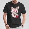 Kitsune Masque Japonais 9 Queues De Renard T-Shirt Cadeaux drôles