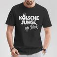 Kölsche Junge Op Jöck Kölner Unterwegs Cologne T-Shirt Lustige Geschenke