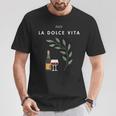 La Dolceita Italy Laurelino Wine T-Shirt Lustige Geschenke