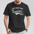 Last First Day Of Senior Year 2025 Boys Class Of 2025 T-Shirt Unique Gifts