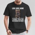 Lebe Liebe Lache Wenn Das Nicht Hilft Laden Ziele Schiesse T-Shirt Lustige Geschenke