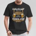 Lederhosn Brauch I Ned I Bin Nur Zum Feiern Da Oktoberfest T-Shirt Lustige Geschenke