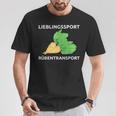 Lieblingssport Rübransport T-Shirt Lustige Geschenke