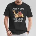 Lindo Regalo Camel Gráfico Just A Girl Who Loves Camels Camiseta unisex Regalos divertidos