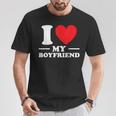 I Love My Boyfriend I Heart My Boyfriend Carino Cool Bf Maglietta Regalos divertidos