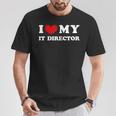 I Love My It Director Amo Il Mio Direttore It Maglietta Regalos divertidos