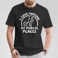 I Love Farting Furz Ich Liebe Furzen T-Shirt Lustige Geschenke