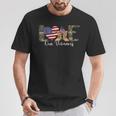 Love Our Veterans Day Proud Military American Flag T-Shirt Unique Gifts